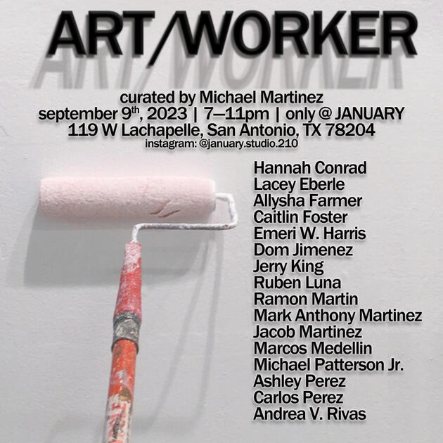 "ART/WORKER," group show curated by Michael Martinez, 2023